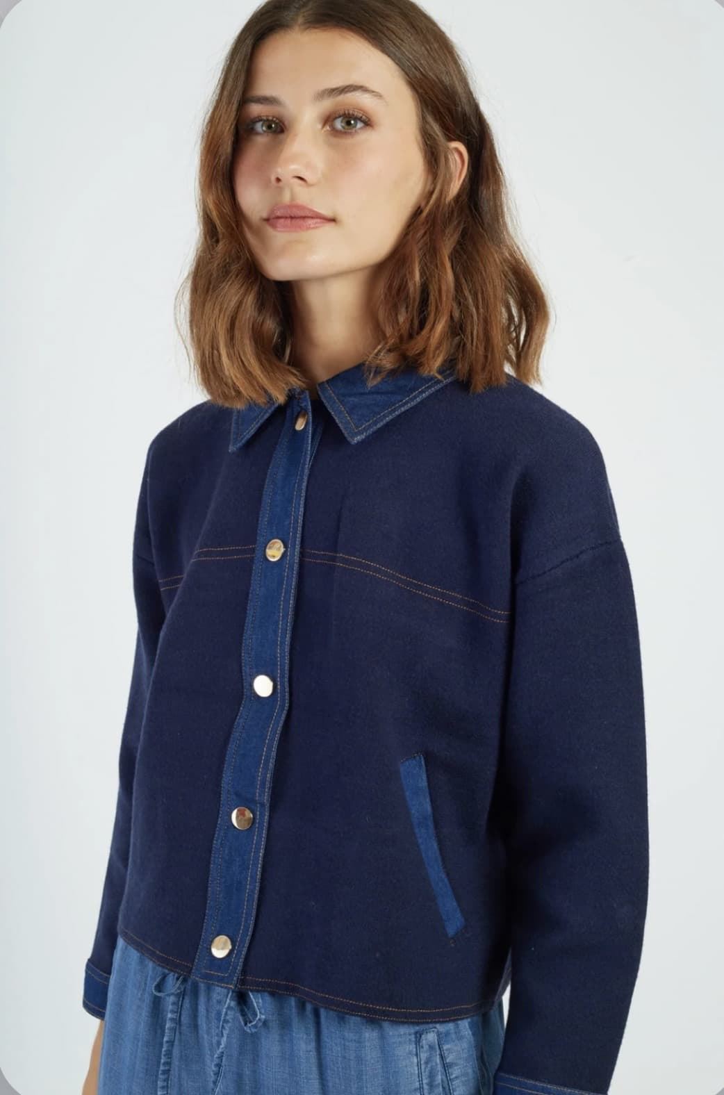 Chaqueta Derhy PETRONILLE  vaquero azul - Imagen 2