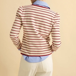 CHAQUETA  ese o ese BIARRITZ RAYAS ROJAS - Imagen 1