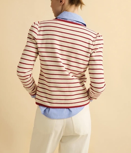 CHAQUETA  ese o ese BIARRITZ RAYAS ROJAS - Imagen 1