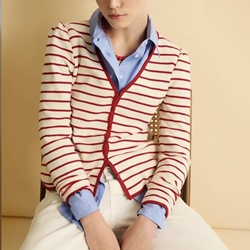 CHAQUETA  ese o ese BIARRITZ RAYAS ROJAS - Imagen 2
