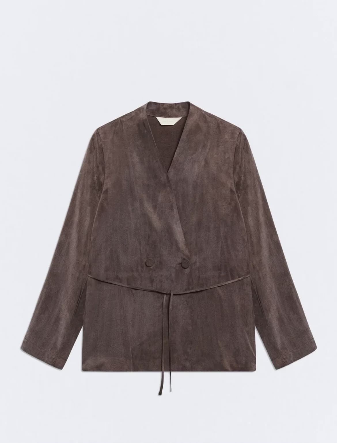Chaqueta ese O ese Cannes sedosa marrón chocolate - Imagen 4