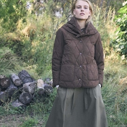 Chaqueta ese O ese Lilibet pañuelo marrón chocolate - Imagen 2