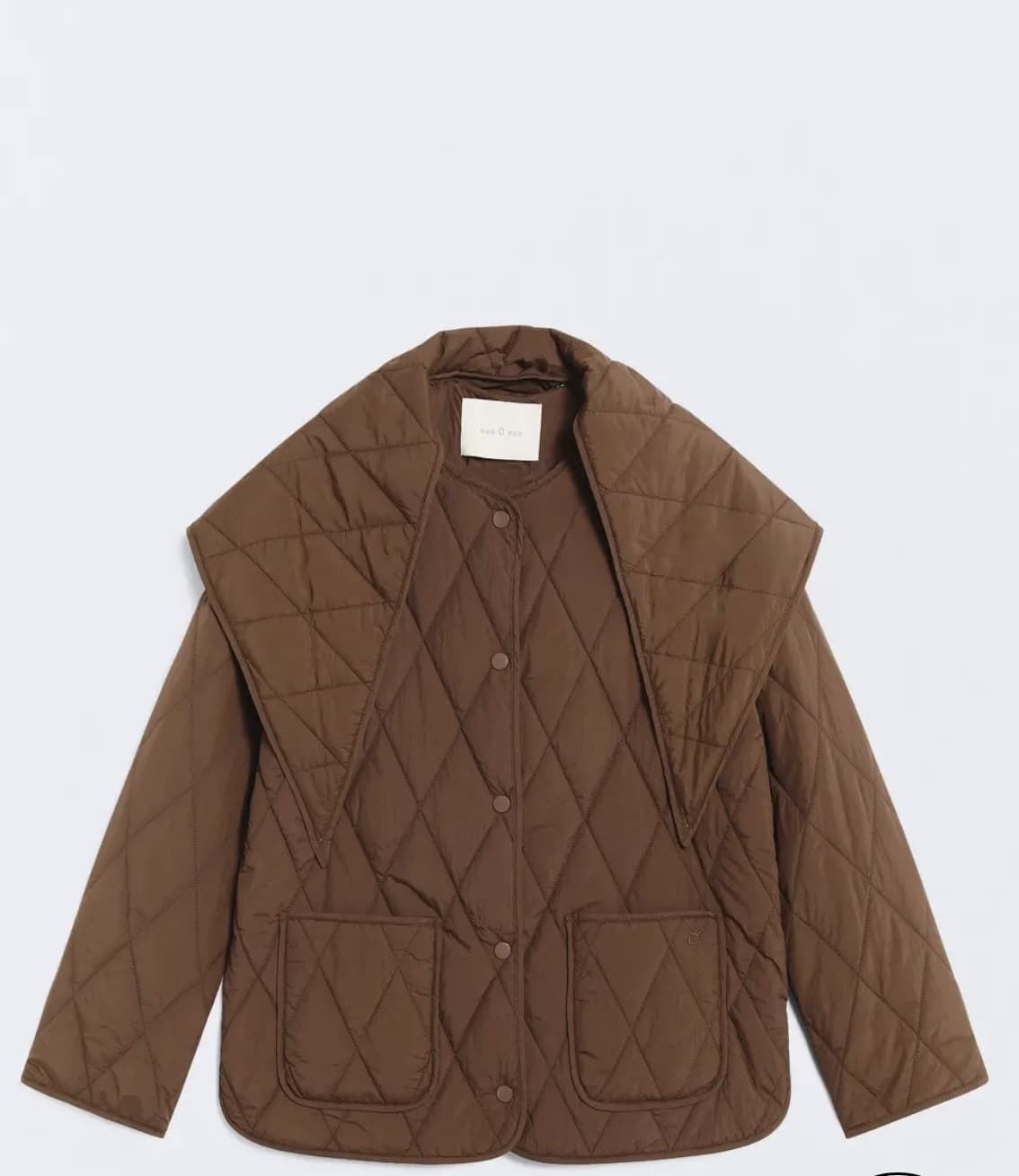 Chaqueta ese O ese Lilibet pañuelo marrón chocolate - Imagen 3