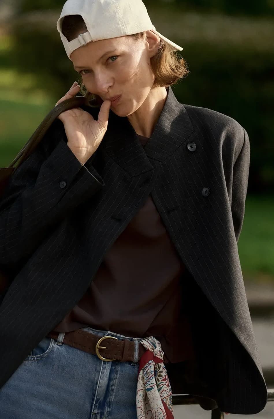 CHAQUETA ese O ese Ref.: 305315-1170 // BLAZER.BASTIAN raya diplomática gris - Imagen 3