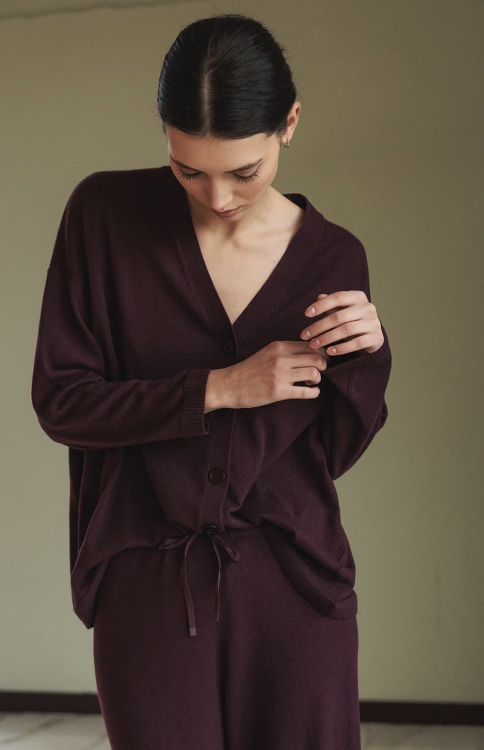 Chaqueta Indi & Cold  AMPLIA SEAWOOL RD480 berenjena - Imagen 3