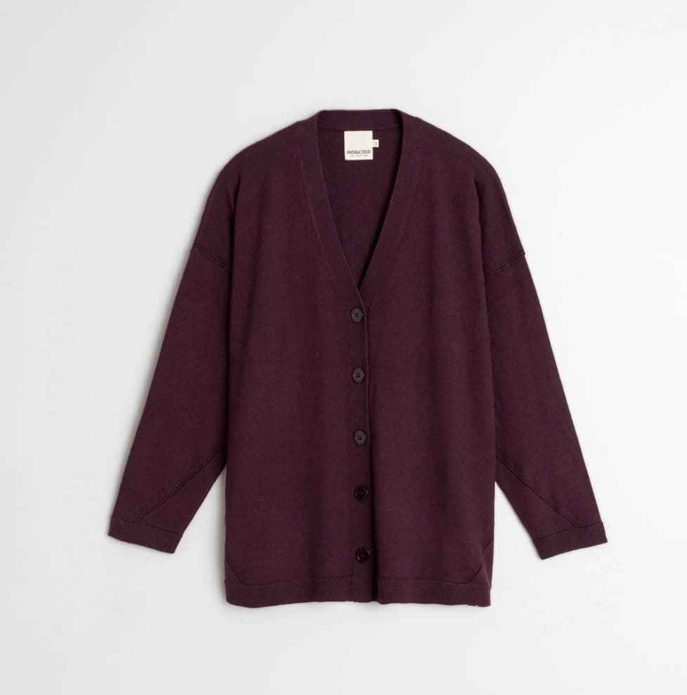 Chaqueta Indi & Cold  AMPLIA SEAWOOL RD480 berenjena - Imagen 5
