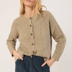Chaqueta Indi & Cold con detalles desagujados RD451 aloe - Imagen 2
