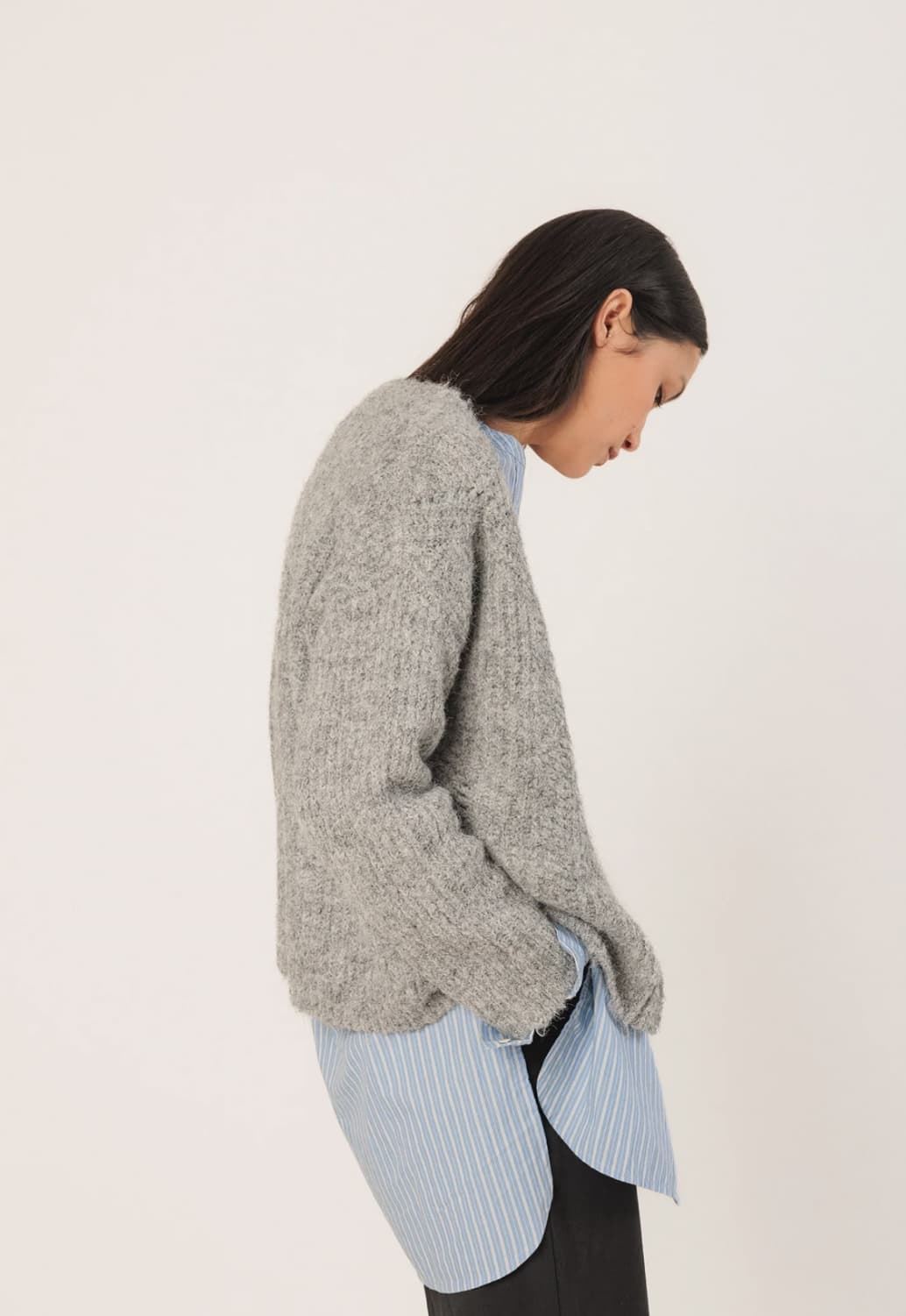 Chaqueta Indi & Cold con detalles desagujados RD451 gris vigore - Imagen 2