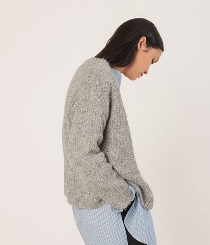 Chaqueta Indi & Cold con detalles desagujados RD451 gris vigore - Imagen 2