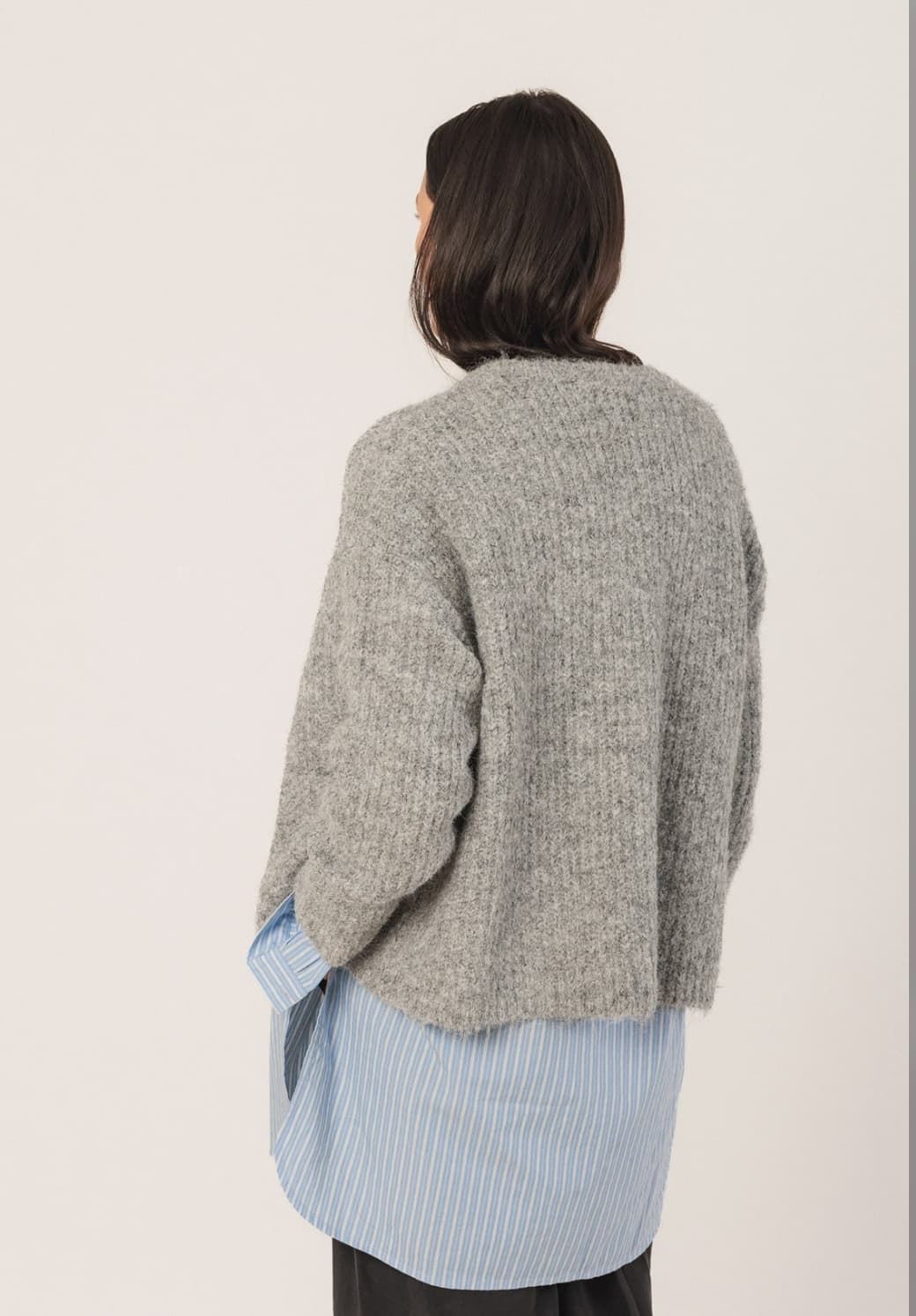 Chaqueta Indi & Cold con detalles desagujados RD451 gris vigore - Imagen 5