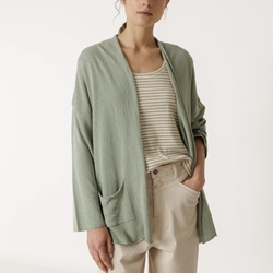 Chaqueta Indi & Cold FG536 TINTE EN PRENDA verde salvia - Imagen 1