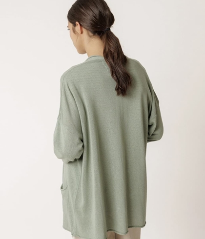 Chaqueta Indi & Cold FG536 TOP CHAQUETA TINTE EN PRENDA verde salvia - Imagen 2