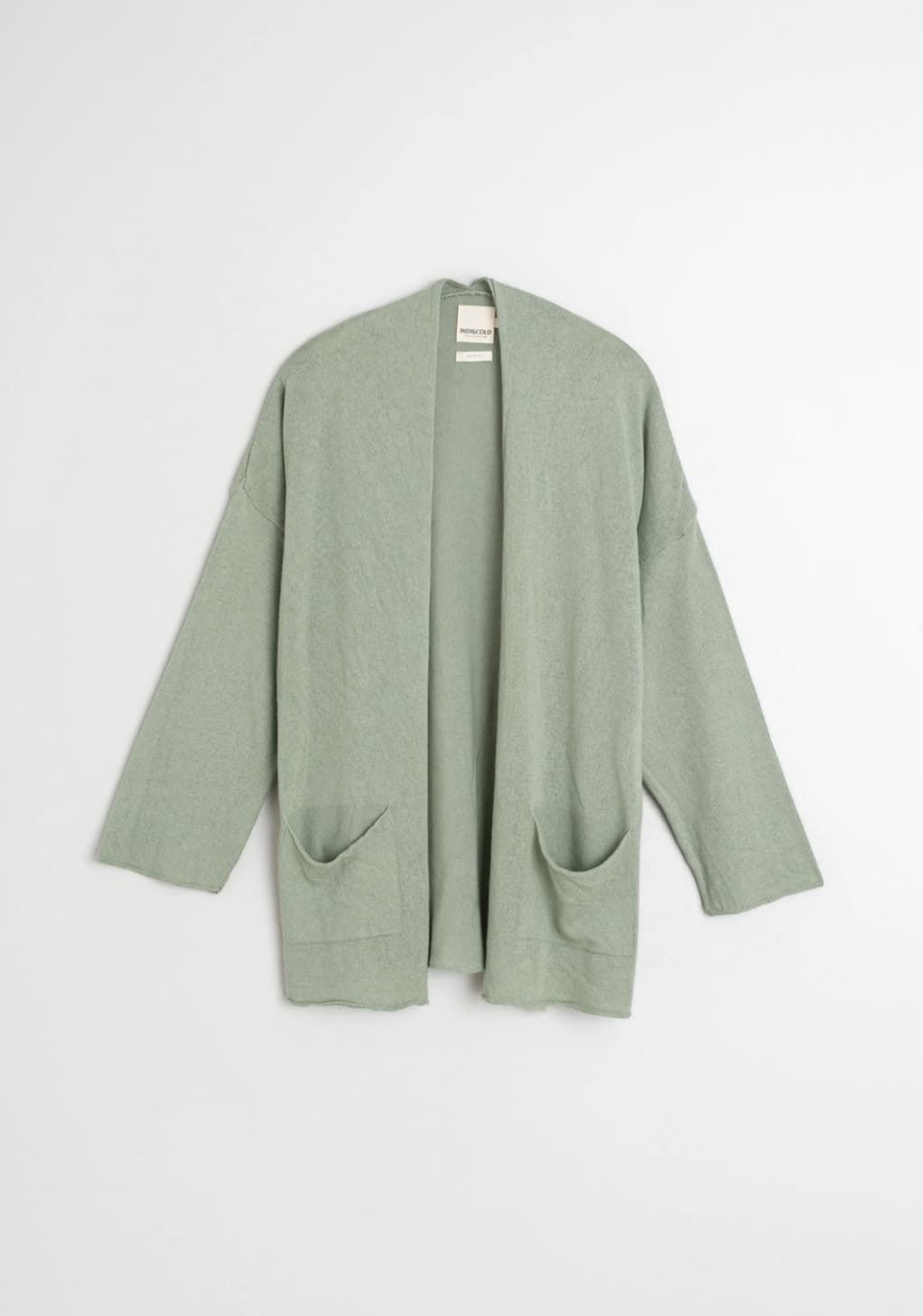 Chaqueta Indi & Cold FG536 TOP CHAQUETA TINTE EN PRENDA verde salvia - Imagen 4