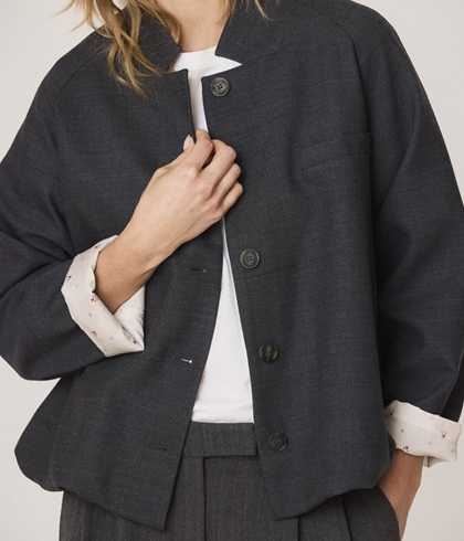 CHAQUETA  Indi & Cold REF. NJ292 Bajo engomado gris marengo - Imagen 2