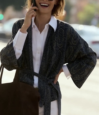 Chaqueta Kimono ese O ese Ref.: 305617-1160 // KIMONO.SIRACUSA - Imagen 1