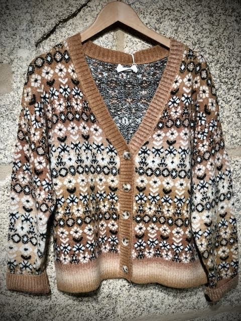 Chaqueta lana grecas invierno - Imagen 2