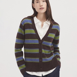 Chaqueta nice things 004 rayas marrón, verde y azul. - Imagen 1