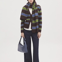 Chaqueta nice things 004 rayas marrón, verde y azul. - Imagen 2