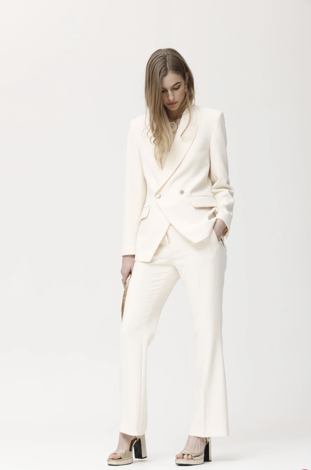 Chaqueta OKY 1105 Cluda Plana Stretch Cruda - Imagen 2