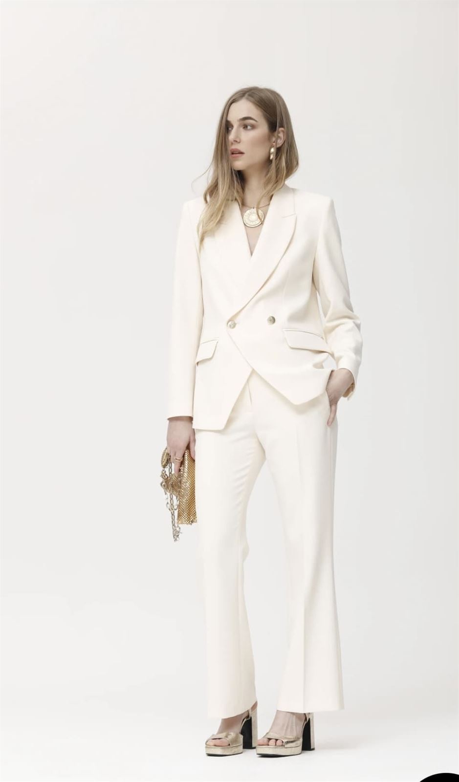 Chaqueta OKY 1105 Cluda Plana Stretch Cruda - Imagen 3