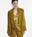 Chaqueta Oky asimetrica terciopelo mostaza - Imagen 1