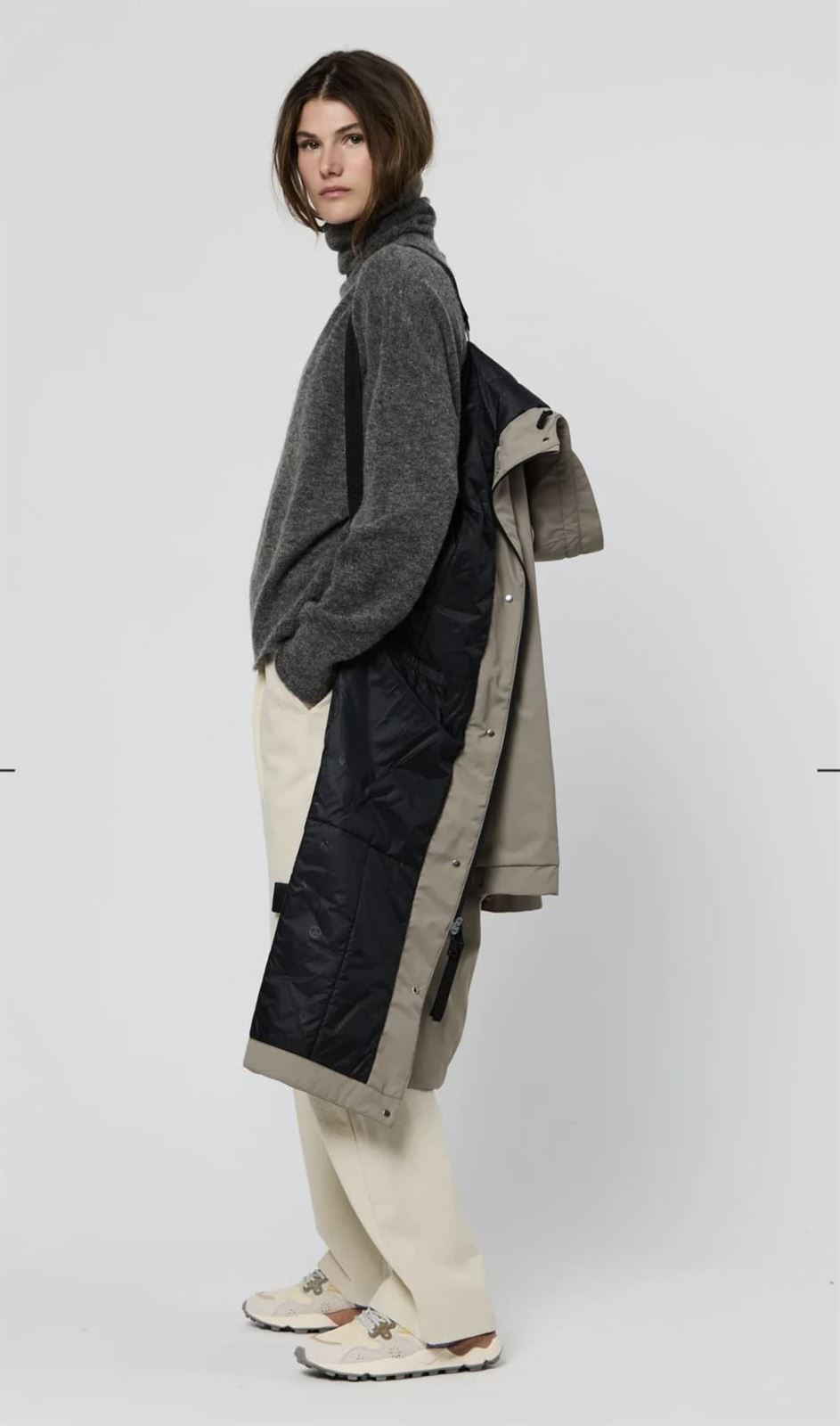 Chaqueta TANTÄ GEL Winter Twig gris topo - Imagen 4