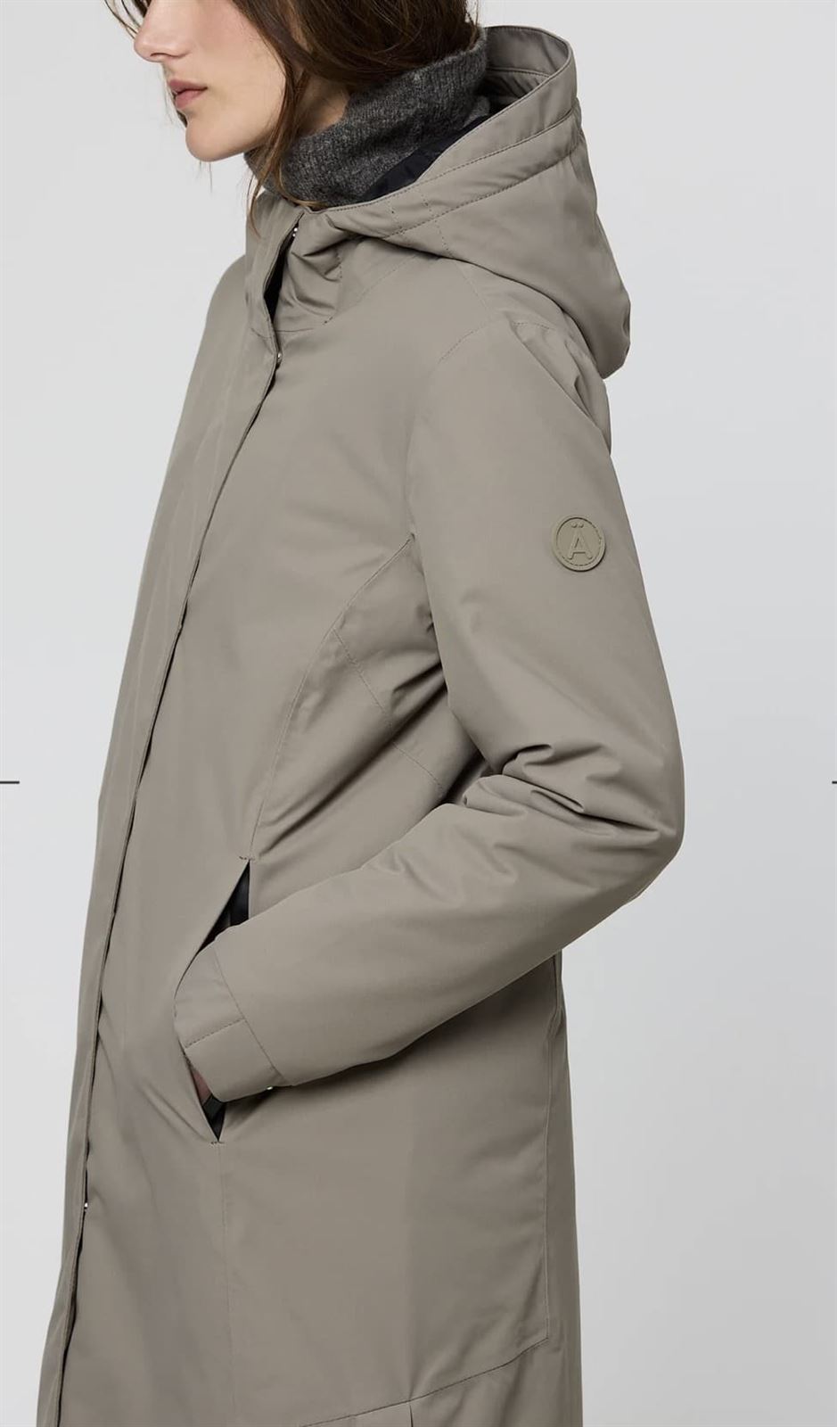 Chaqueta TANTÄ GEL Winter Twig gris topo - Imagen 7