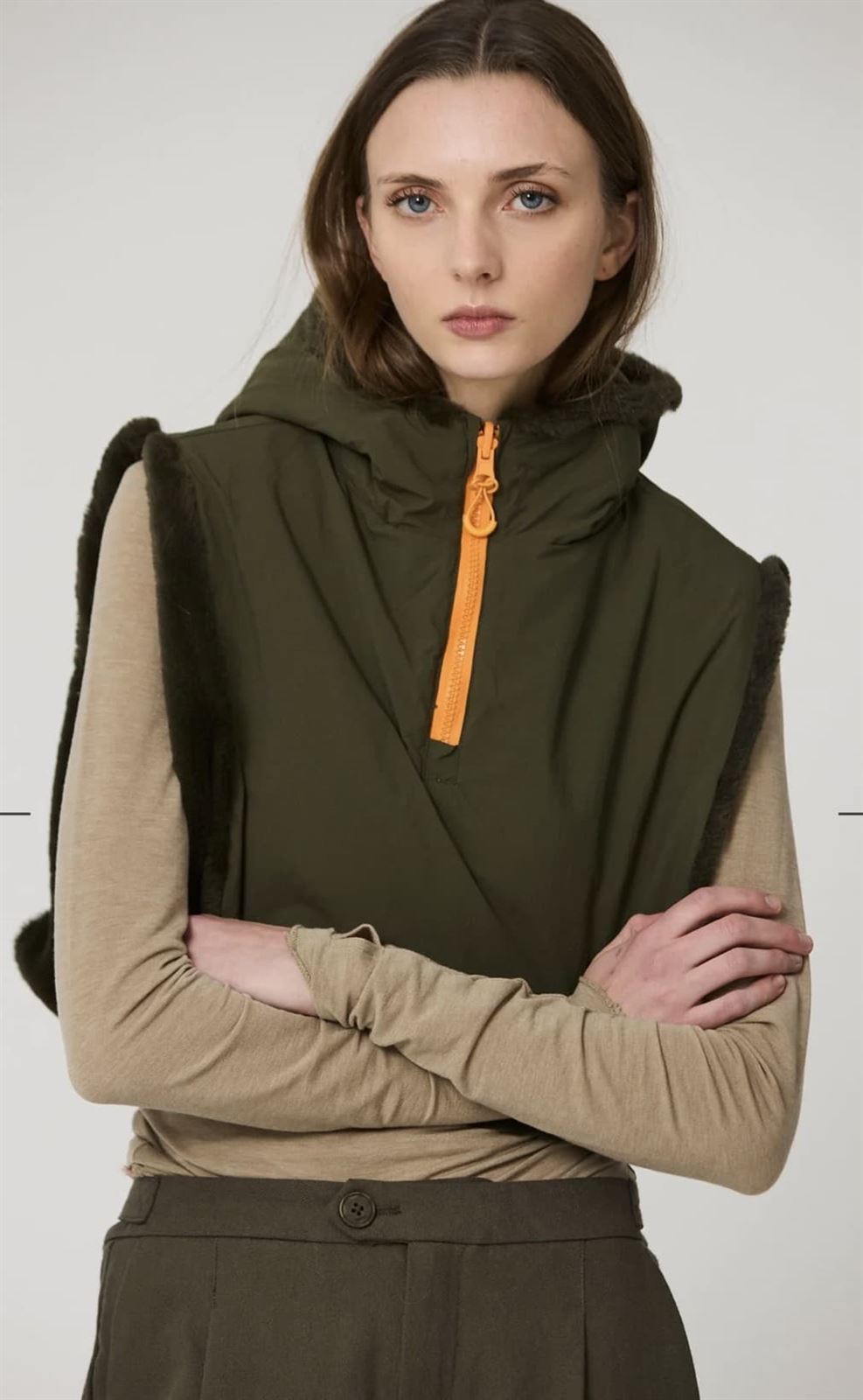 Chaqueta TANTÄ KHAKI Verde - Imagen 2