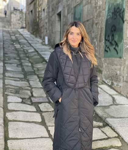 CHAQUETA YERSE ACOLCHADA WATER REPELLENT NEGRO Ref. 41616 - Imagen 1