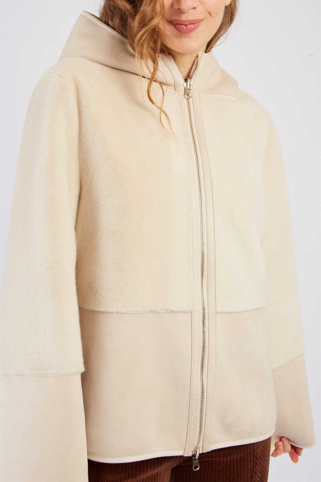 Chaquetón Angari RECITAL VESTE crudo - Imagen 3