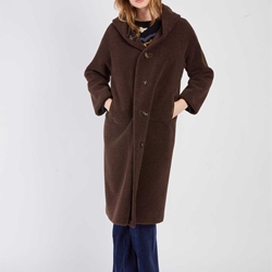 Chaquetón Derhy REVUS VESTE Reversible marrón chocolate - Imagen 1