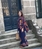 Conjunto Derhy  HOLY de pantalón y kimono azul marino - Imagen 1