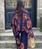 Conjunto Derhy  HOLY de pantalón y kimono azul marino - Imagen 2