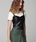 Crop top Oky tirantes negro efecto piel - Imagen 1