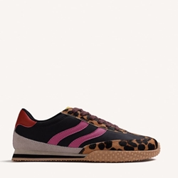 Deportiva Gioseppo 80642 piel y nylon print negro - Imagen 1