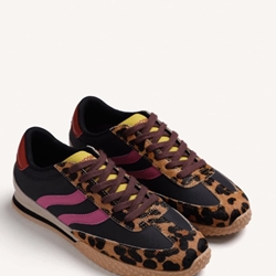 Deportiva Gioseppo 80642 piel y nylon print negro - Imagen 2