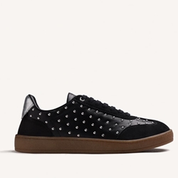 Deportiva Gioseppo 80670 piel tachas negra - Imagen 1