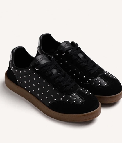 Deportiva Gioseppo 80670 piel tachas negra - Imagen 2