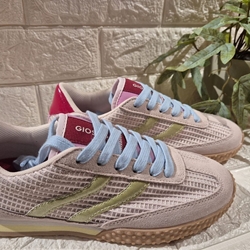 Deportiva Gioseppo CHAKE piel y rejilla rosa - Imagen 2