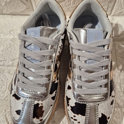 DEPORTIVA Gioseppo GERING print animal y metalizado plata - Imagen 1