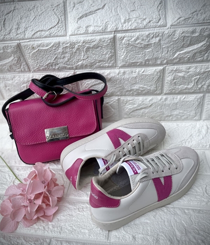 Deportiva VICTORIA BERLIN blanca V fucsia - Imagen 2