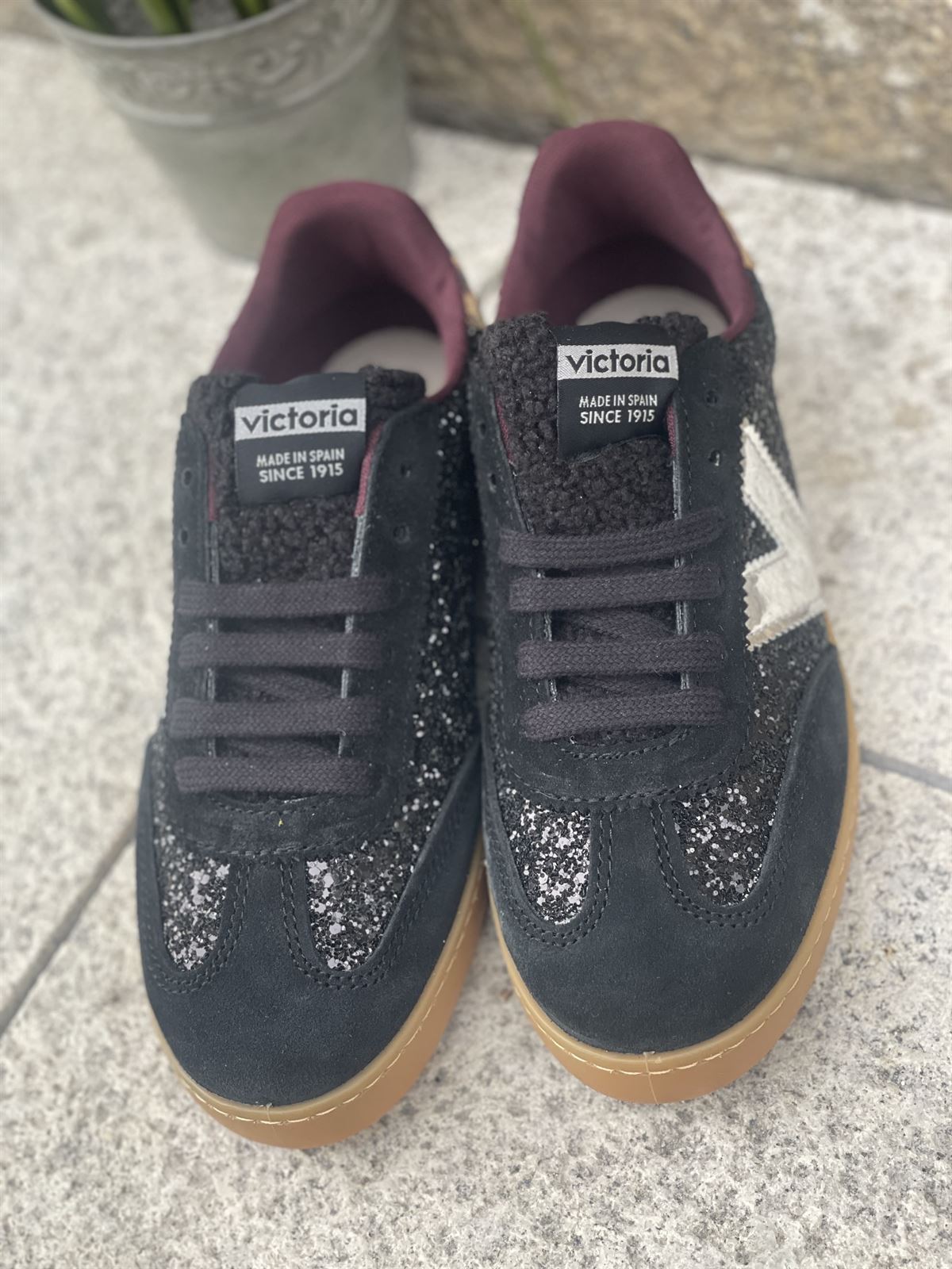 Deportiva VICTORIA BERLÍN CICLISTA GLITTER & ANIMAL PRINT 1126223-10  glitter negro - Imagen 5