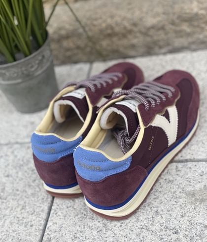 Deportiva VICTORIA SATURNO NYLON & SERRAJE 1158101-41 BURDEOS - Imagen 2