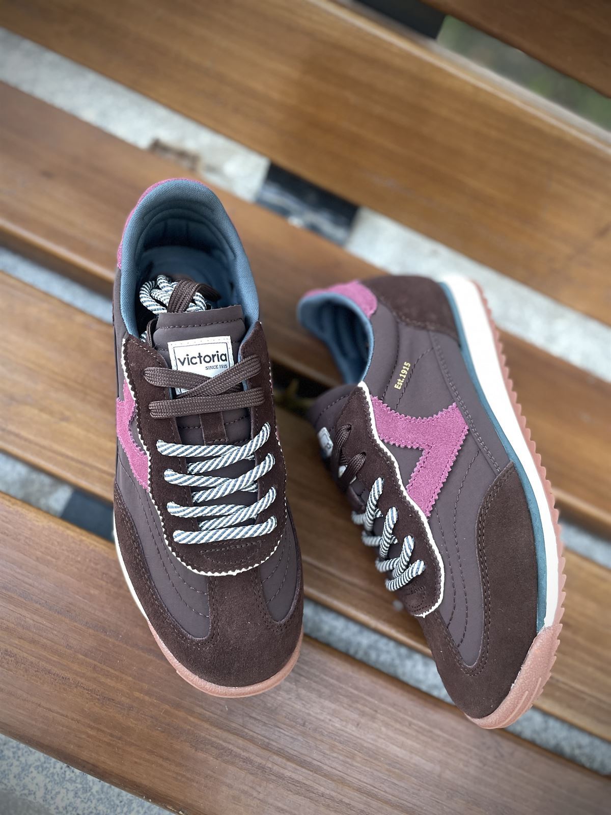 Deportiva VICTORIA SATURNO NYLON & SERRAJE 1158113 Marrón - Imagen 3