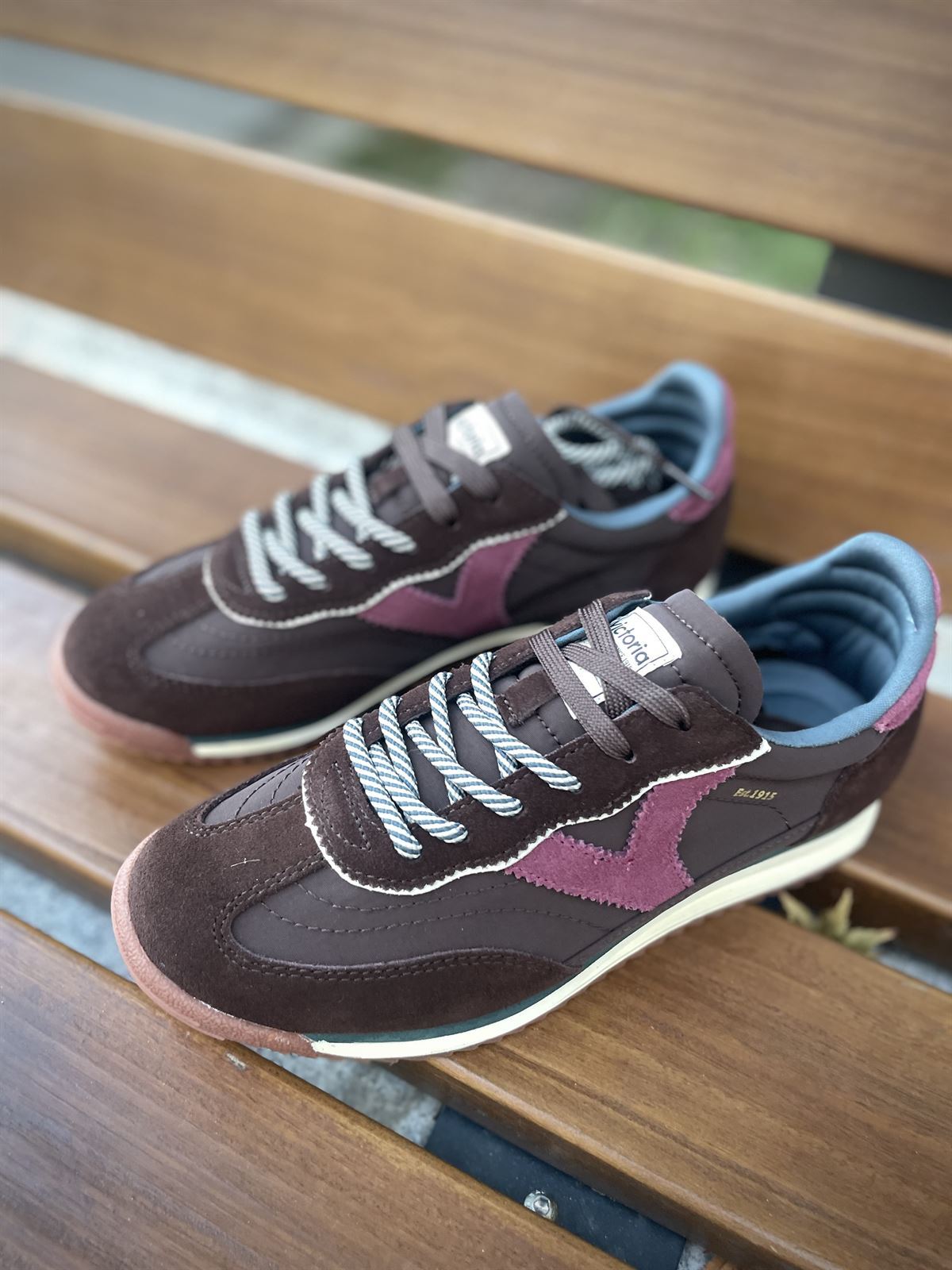 Deportiva VICTORIA SATURNO NYLON & SERRAJE 1158113 Marrón - Imagen 5