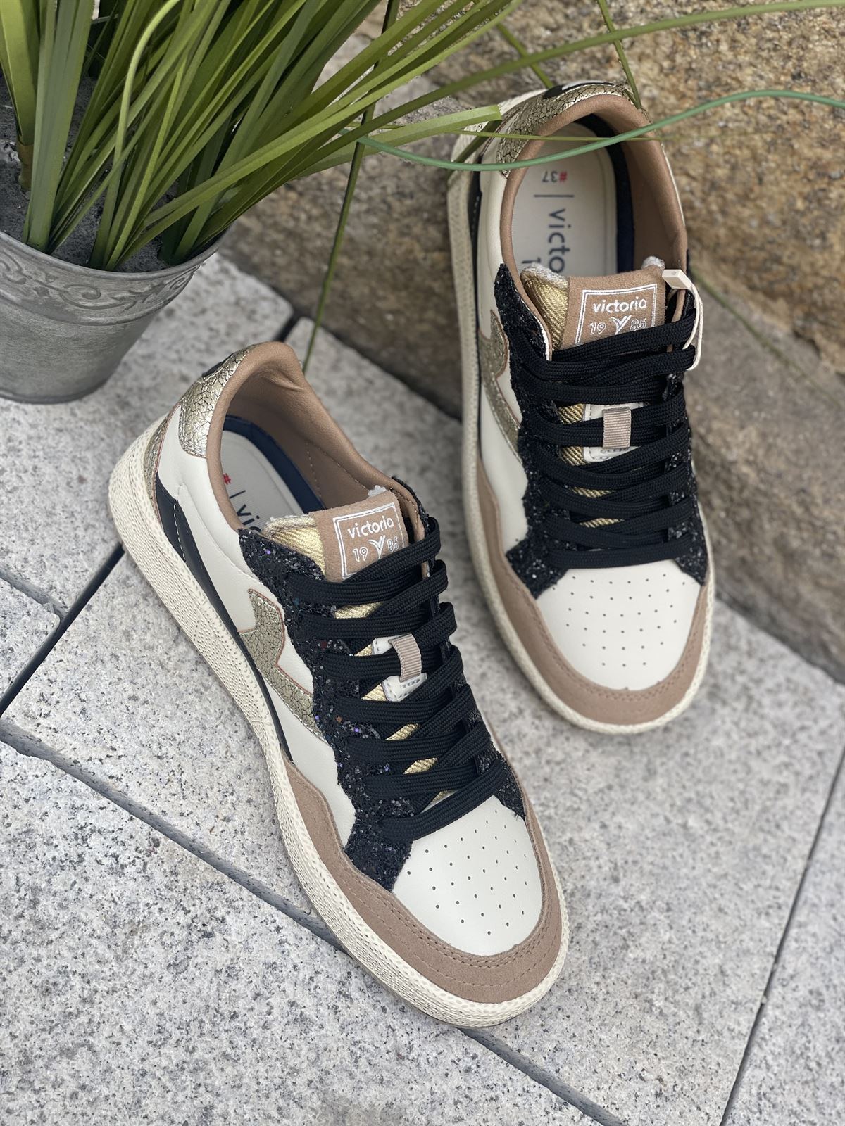 Deportiva VICTORIA SMASH - GLITTER 8806113-82 Taupe - Imagen 4