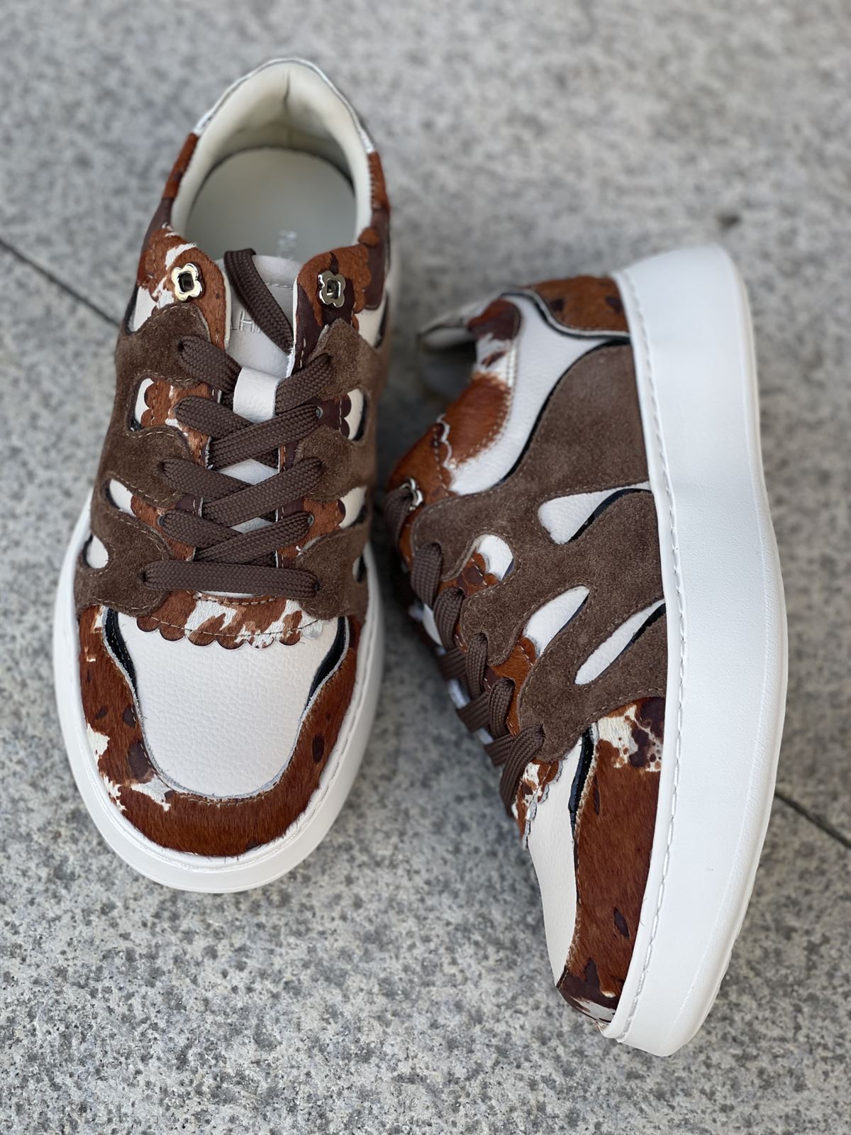 Deportivas NOA HARMON BRAVA blanca y print - Imagen 1