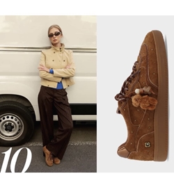Deportivas Noa Harmon TEN piel charms camel - Imagen 1