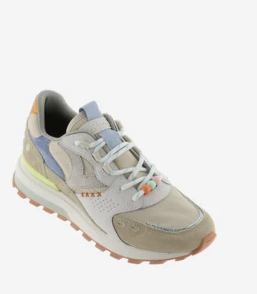 Deportivas VICTORIA LUNA serraje Crudo - Imagen 1