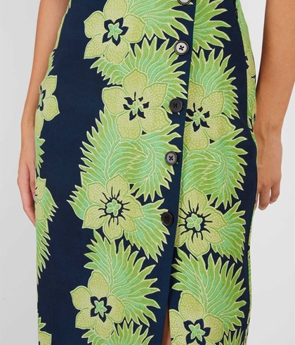 Falda Derhy ALBERTA estampada verdes - Imagen 2